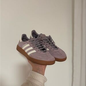 Adidas Lilac Trainers with Cream Accents